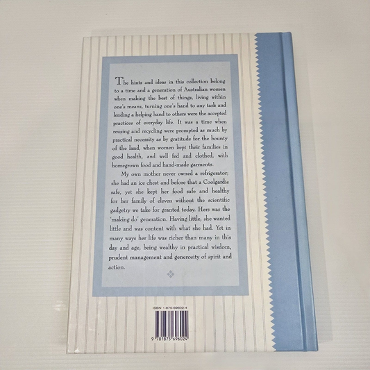 Alona.com.au My Mother's Ways: Being a Book of Household Hints from the Early 1900s Australia