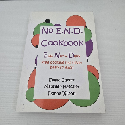 Alona.com.au No E.N.D Cookbook Egg Nuts Dairy Allergies Allergy Cooking Recipe Book