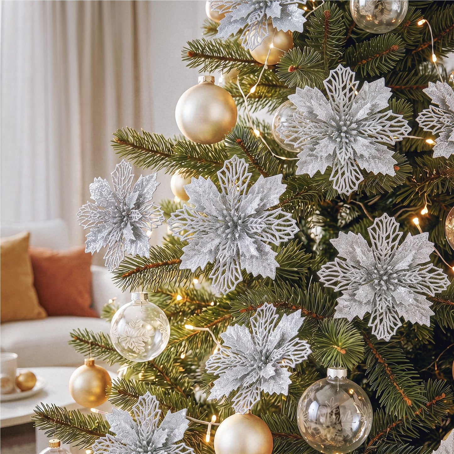 Alona.com.au Occasions > Christmas > Christmas Decorations Jingle Jollys 20Pcs Christmas Tree Flower Set Garland Wreath Poinsettia Decorations