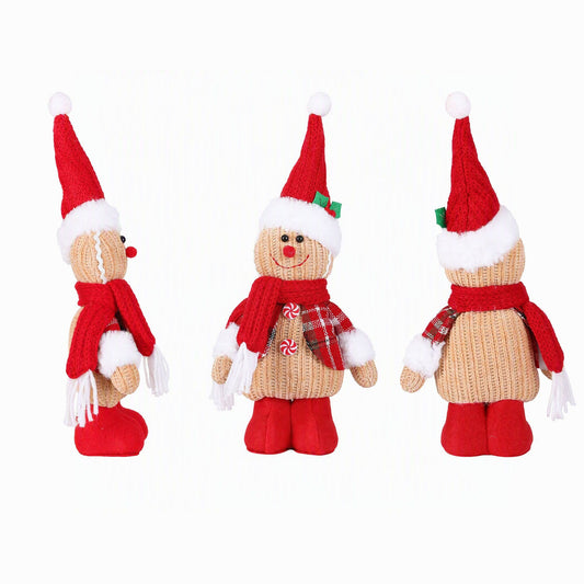 Alona.com.au Occasions > Christmas > Christmas Decorations Jingle Jollys Christmas Gingerbread Man Standing Ornament Knitted Christmas Indoor Decor