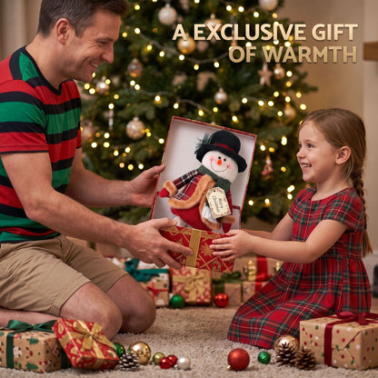 Alona.com.au Occasions > Christmas > Christmas Decorations Jingle Jollys Christmas Snowman Ornament 40-56cm Telescopic Tabletop Decoration Doll, Adjustable Length For Tabletop, Window, Mantel, Indoor Holiday Decor