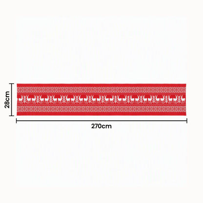 Alona.com.au Occasions > Christmas > Christmas Decorations Jingle Jollys Christmas Table Runner Reindeers 270x28CM Dining Party Decor Red