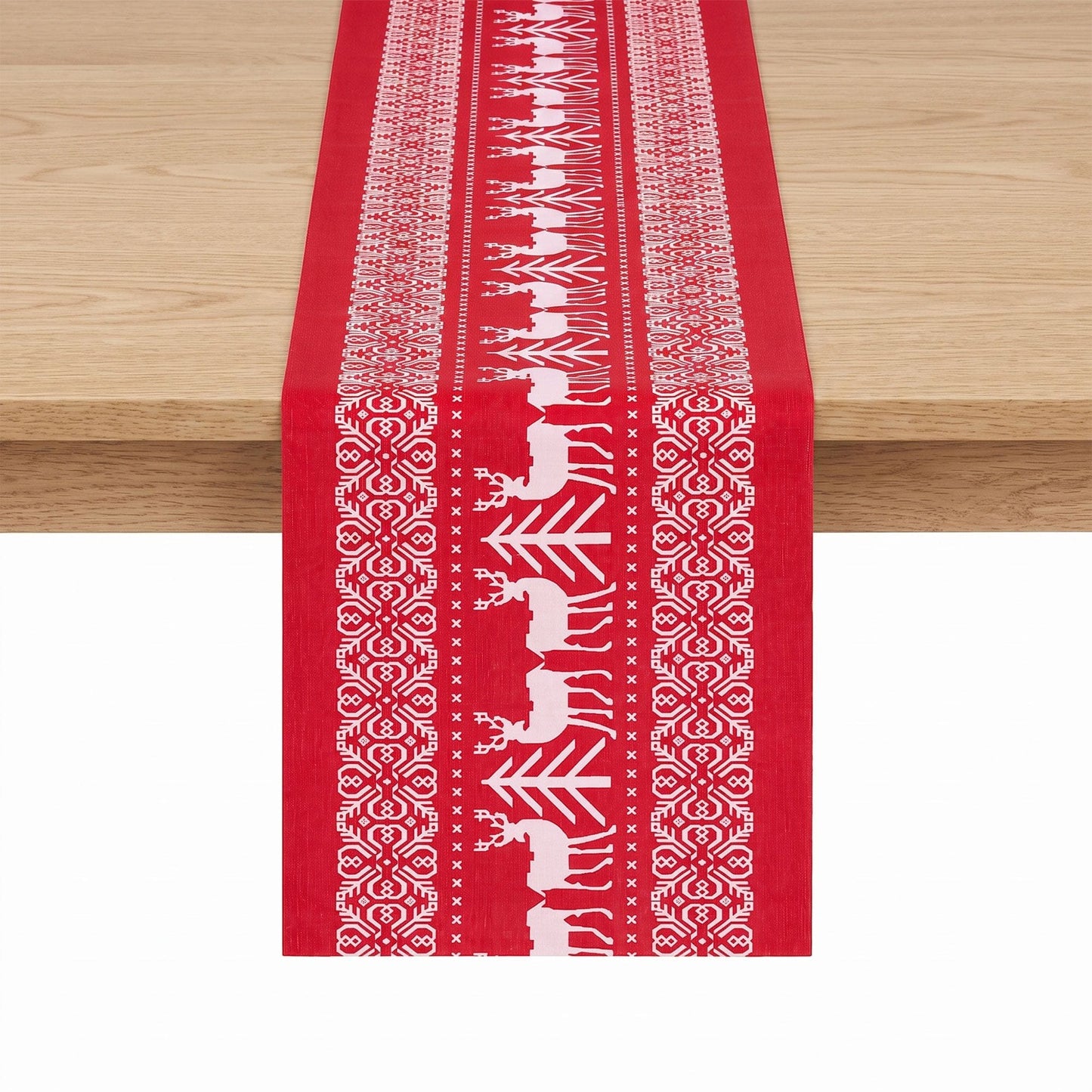 Alona.com.au Occasions > Christmas > Christmas Decorations Jingle Jollys Christmas Table Runner Reindeers 270x28CM Dining Party Decor Red