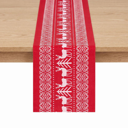 Alona.com.au Occasions > Christmas > Christmas Decorations Jingle Jollys Christmas Table Runner Reindeers 270x28CM Dining Party Decor Red