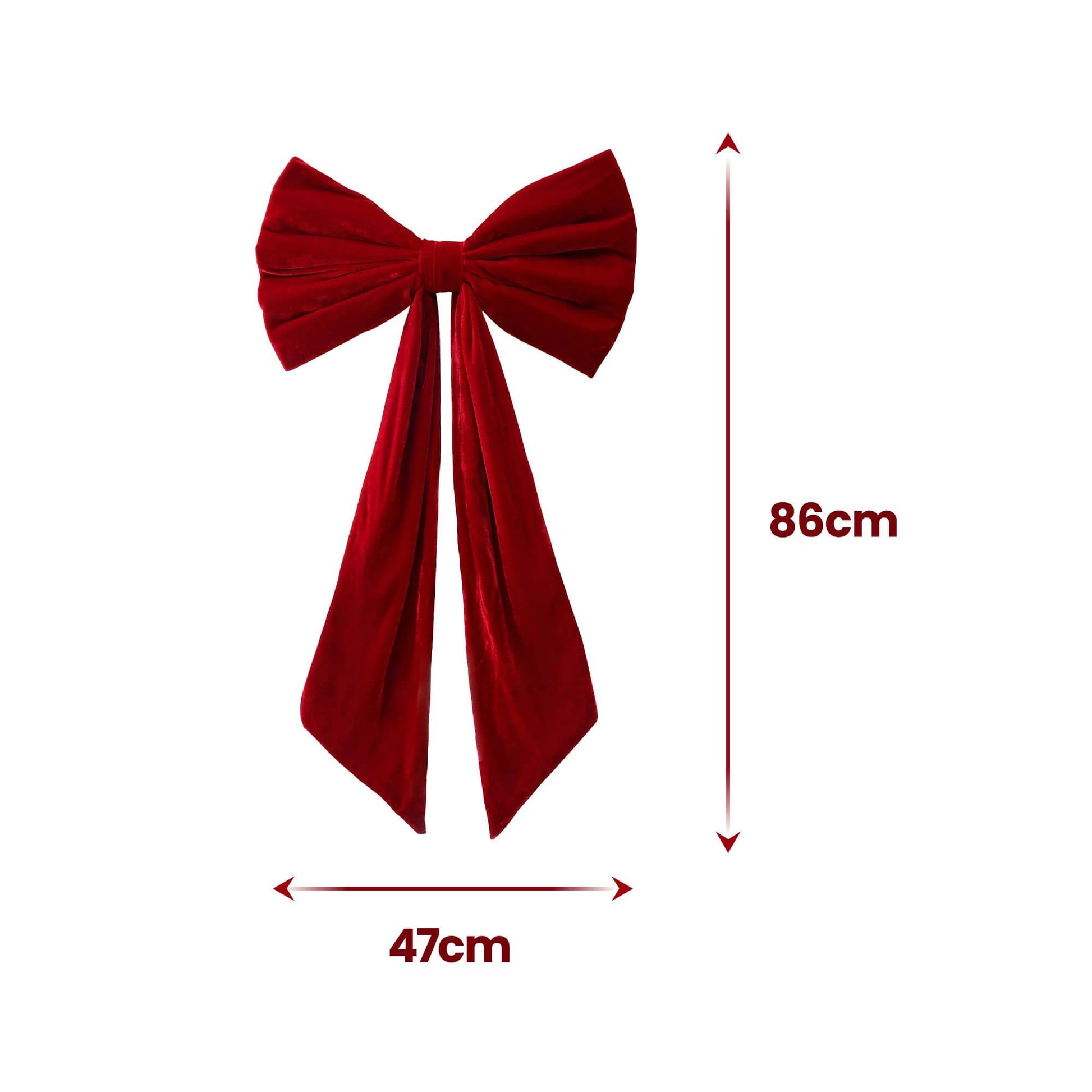 Alona.com.au Occasions > Christmas > Christmas Decorations Jingle Jollys Red Velvet Christmas Bows Tree Decorations Xmas Ornaments