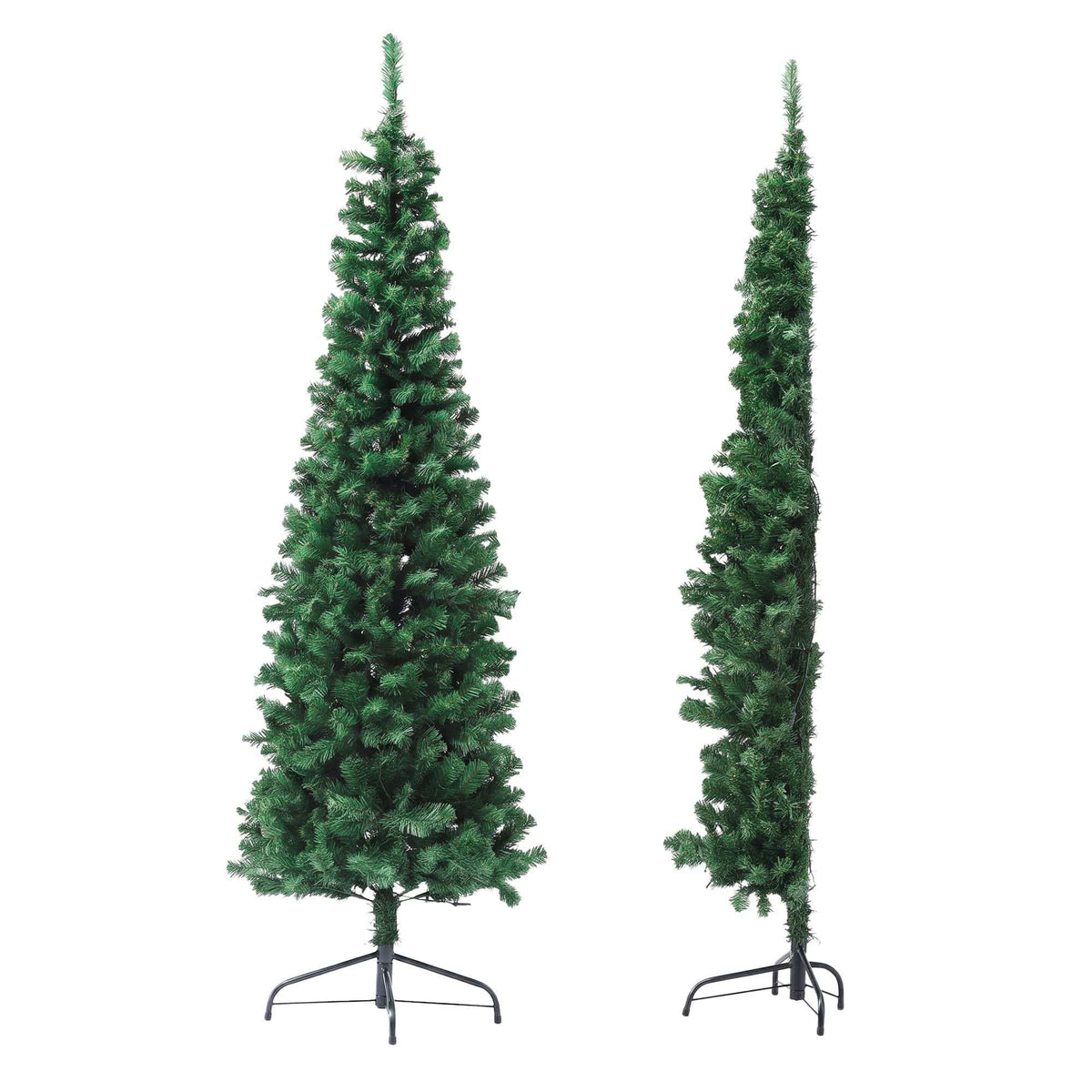 Alona.com.au Occasions > Christmas > Christmas Trees Jingle Jollys 1.8m Pre-Lit Christmas Tree Slim Pencil Xmas Tree Corner Tree