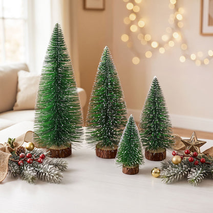 Alona.com.au Occasions > Christmas > Christmas Trees Jingle Jollys Christmas Table Decoration 4Pcs Mini Tree Set Frosted Party Decor