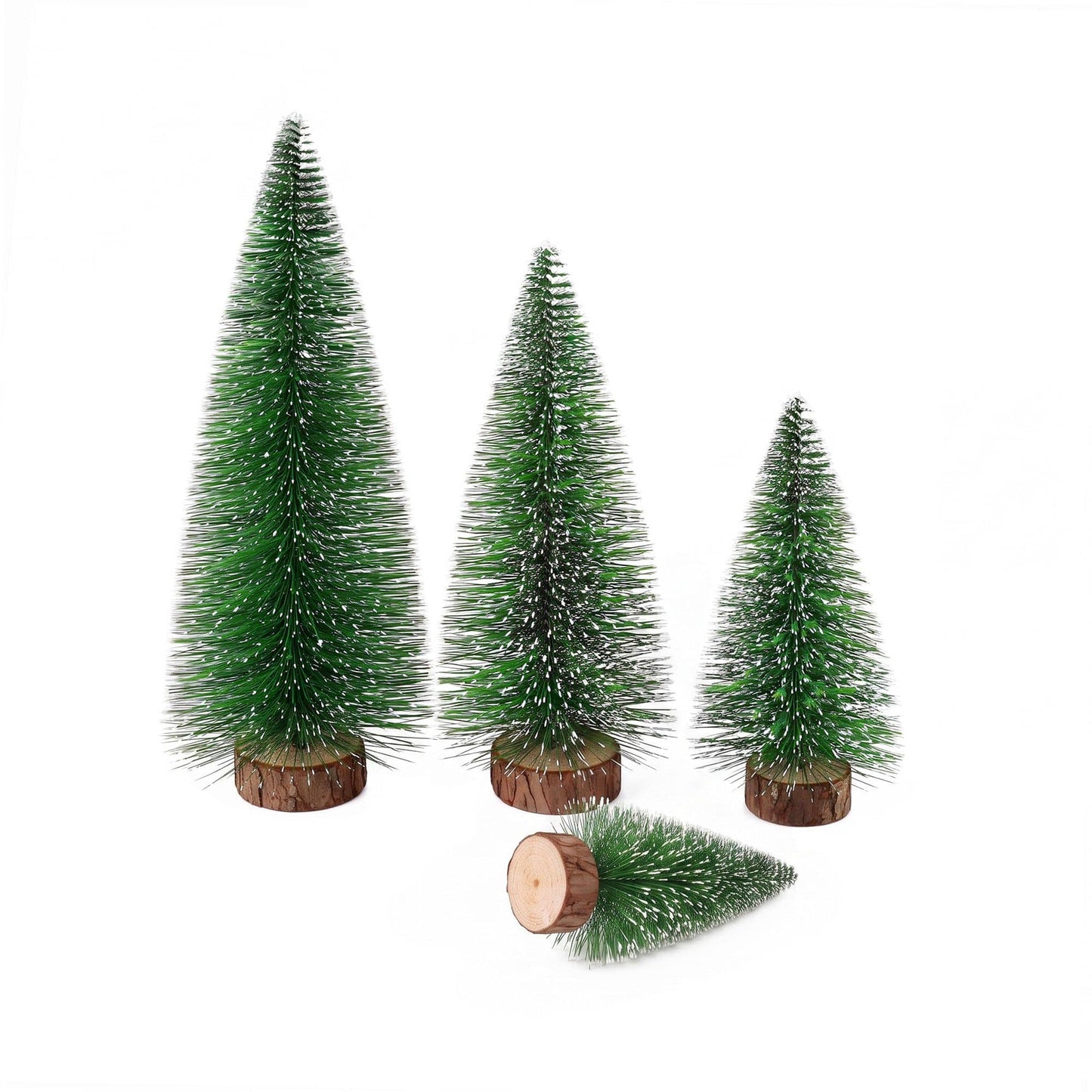 Alona.com.au Occasions > Christmas > Christmas Trees Jingle Jollys Christmas Table Decoration 4Pcs Mini Tree Set Frosted Party Decor