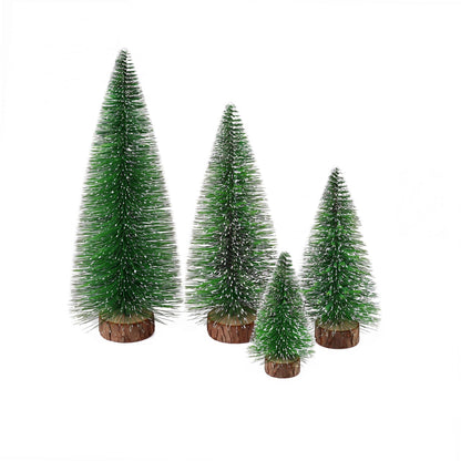 Alona.com.au Occasions > Christmas > Christmas Trees Jingle Jollys Christmas Table Decoration 4Pcs Mini Tree Set Frosted Party Decor