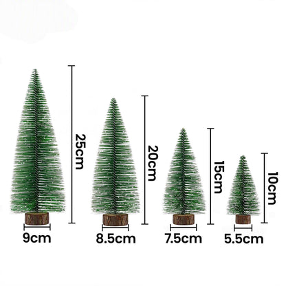 Alona.com.au Occasions > Christmas > Christmas Trees Jingle Jollys Christmas Table Decoration 4Pcs Mini Tree Set Frosted Party Decor