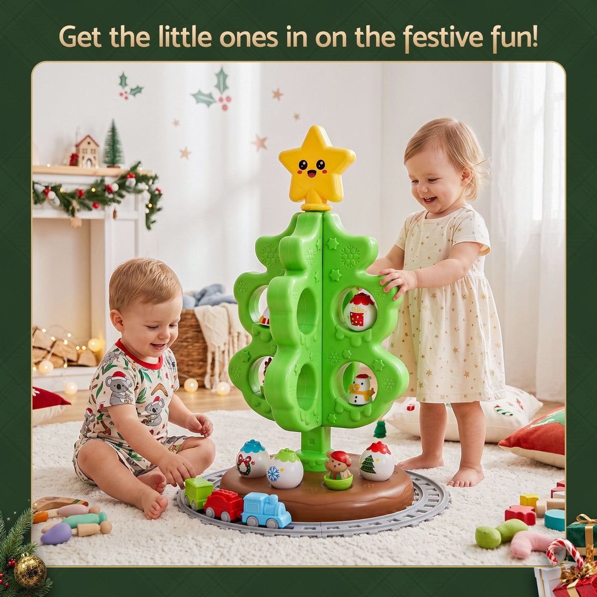 Alona.com.au Occasions > Christmas > Christmas Trees Jingle Jollys Toddler First Christmas Tree Mini Xmas Tree Toy Set with Train