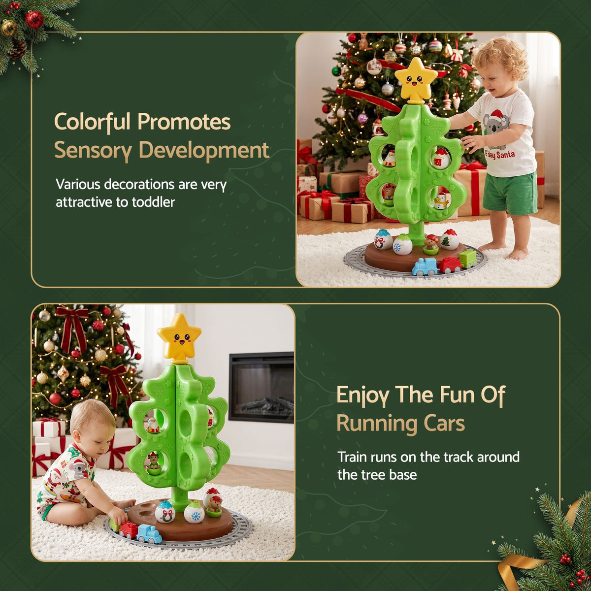 Alona.com.au Occasions > Christmas > Christmas Trees Jingle Jollys Toddler First Christmas Tree Mini Xmas Tree Toy Set with Train