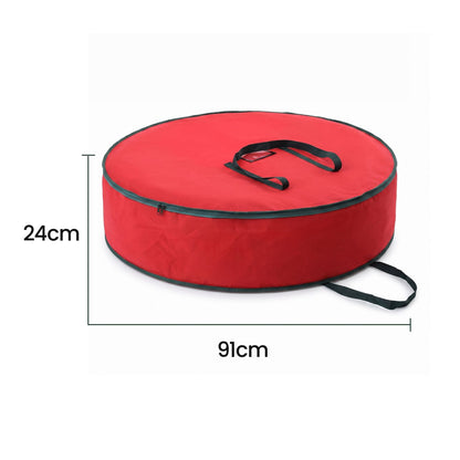 Alona.com.au Occasions > Christmas > Christmas Wreaths & Garlands Jingle Jollys Christmas Garland Wreath Storage Bag Baubles Ornaments Container