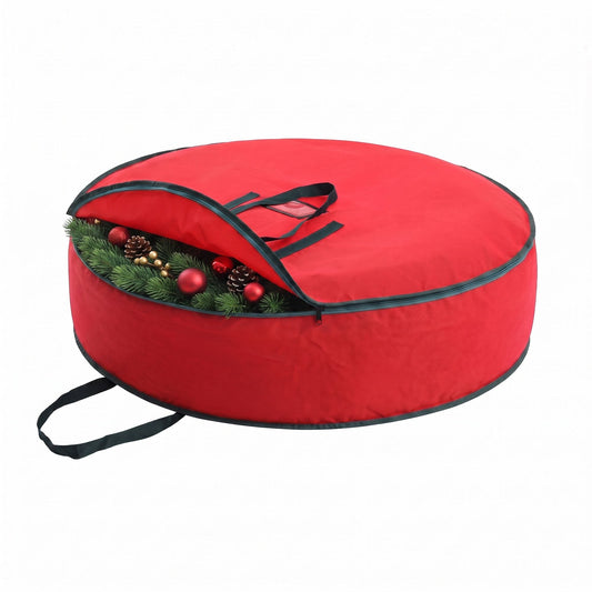 Alona.com.au Occasions > Christmas > Christmas Wreaths & Garlands Jingle Jollys Christmas Garland Wreath Storage Bag Baubles Ornaments Container