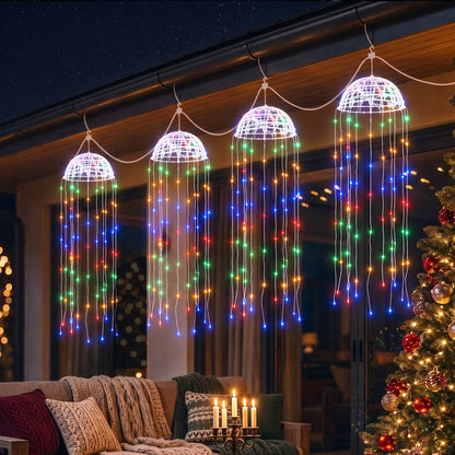 Alona.com.au Occasions > Christmas > Outdoor Decorations & Lights Jingle Jollys Christmas Lights Solar Jellyfish 4Pcs Garden Decorative Multi-Color