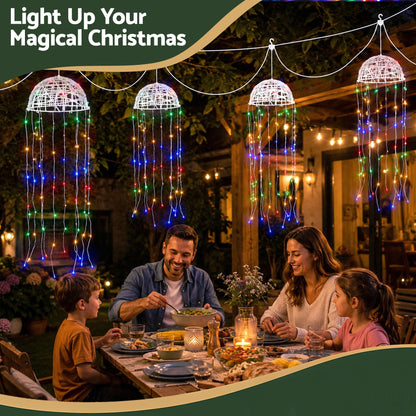 Alona.com.au Occasions > Christmas > Outdoor Decorations & Lights Jingle Jollys Christmas Lights Solar Jellyfish 4Pcs Garden Decorative Multi-Color