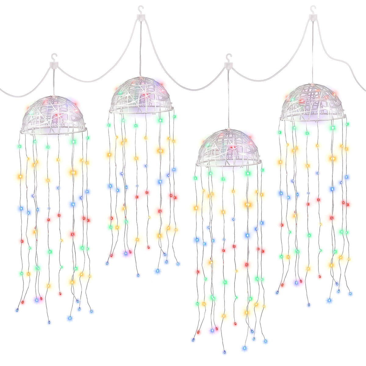 Alona.com.au Occasions > Christmas > Outdoor Decorations & Lights Jingle Jollys Christmas Lights Solar Jellyfish 4Pcs Garden Decorative Multi-Color