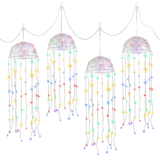 Alona.com.au Occasions > Christmas > Outdoor Decorations & Lights Jingle Jollys Christmas Lights Solar Jellyfish 4Pcs Garden Decorative Multi-Color