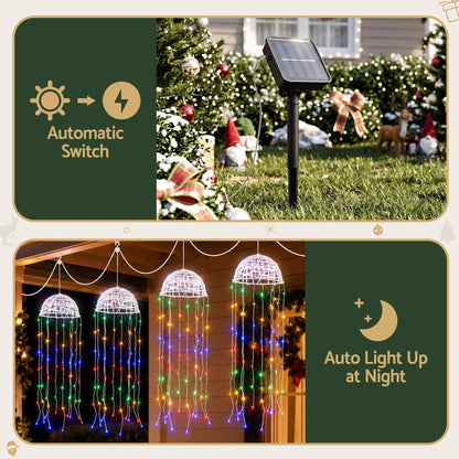 Alona.com.au Occasions > Christmas > Outdoor Decorations & Lights Jingle Jollys Christmas Lights Solar Jellyfish 4Pcs Garden Decorative Multi-Color