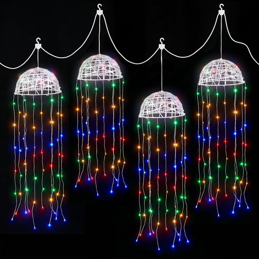 Alona.com.au Occasions > Christmas > Outdoor Decorations & Lights Jingle Jollys Christmas Lights Solar Jellyfish 4Pcs Garden Decorative Multi-Color