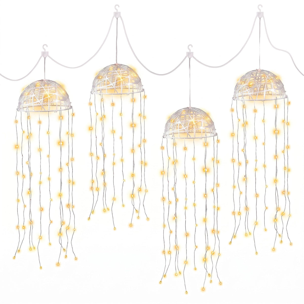 Alona.com.au Occasions > Christmas > Outdoor Decorations & Lights Jingle Jollys Christmas Lights Solar Jellyfish 4Pcs Garden Decorative Warm White