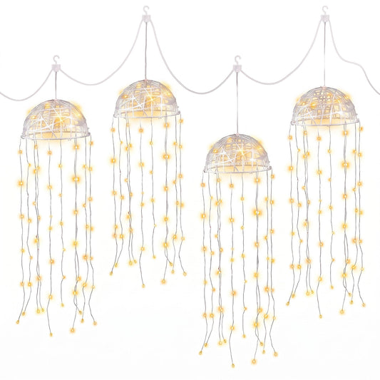Alona.com.au Occasions > Christmas > Outdoor Decorations & Lights Jingle Jollys Christmas Lights Solar Jellyfish 4Pcs Garden Decorative Warm White