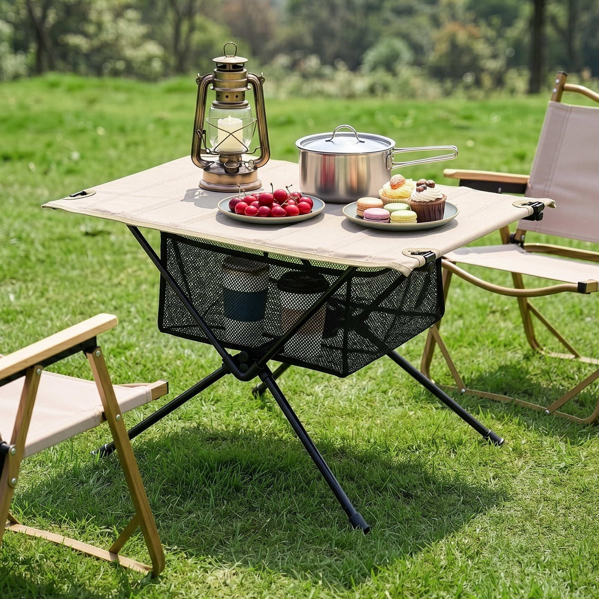 Alona.com.au Outdoor Recreation > Camping > Camp Furniture Weisshorn Folding Camping Table Portable Picnic Desk Camp Furniture