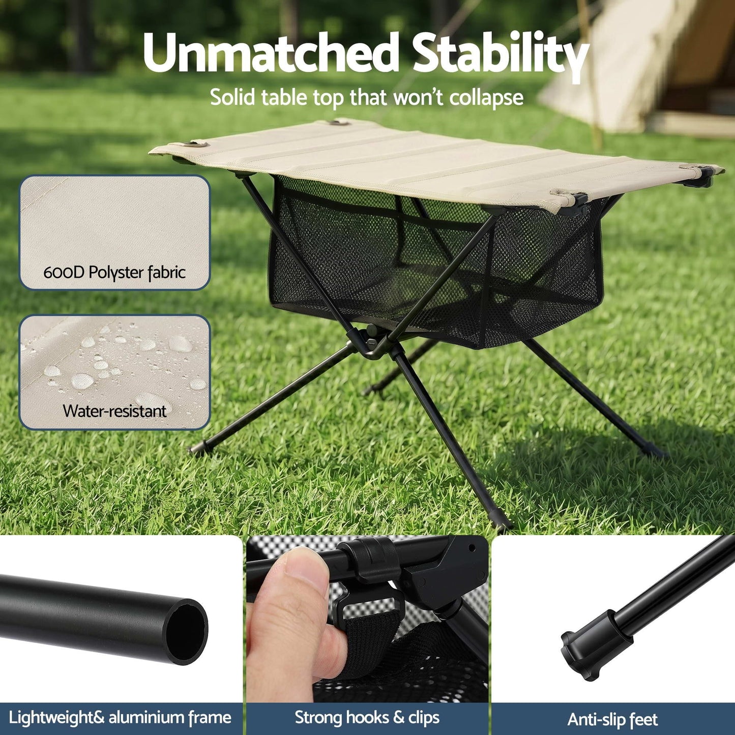 Alona.com.au Outdoor Recreation > Camping > Camp Furniture Weisshorn Folding Camping Table Portable Picnic Desk Camp Furniture