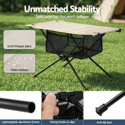 Alona.com.au Outdoor Recreation > Camping > Camp Furniture Weisshorn Folding Camping Table Portable Picnic Desk Camp Furniture
