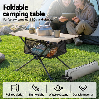 Alona.com.au Outdoor Recreation > Camping > Camp Furniture Weisshorn Folding Camping Table Portable Picnic Desk Camp Furniture