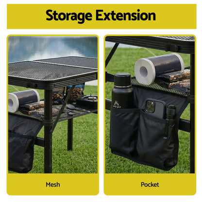 Alona.com.au Outdoor Recreation > Camping > Camping Appliances Gardeon BBQ Camp Table, 60*40*56 Portable Foldable Lightweight Grill Outdoor Metal Table 2.5kg