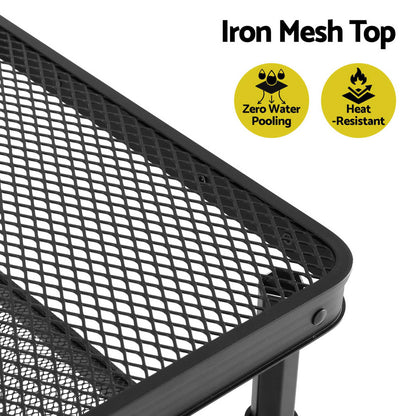 Alona.com.au Outdoor Recreation > Camping > Camping Appliances Gardeon BBQ Camp Table, 60*40*56 Portable Foldable Lightweight Grill Outdoor Metal Table 2.5kg