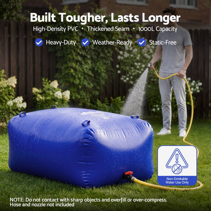 Alona.com.au Outdoor Recreation > Camping > Camping Appliances Weisshorn 1000L Water Bladder Bag Portable Large Storage Tank Container Camping Outdoor