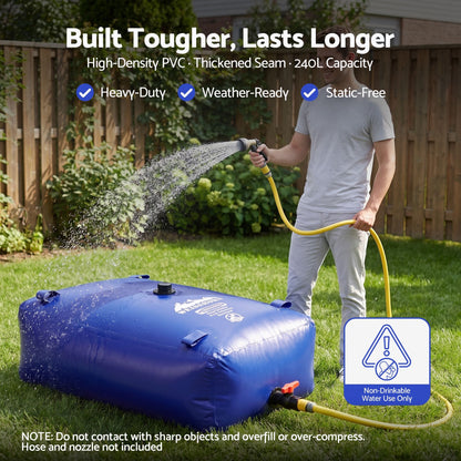 Alona.com.au Outdoor Recreation > Camping > Camping Appliances Weisshorn 240L Water Bladder Bag Portable Large Storage Tank Container Camping Outdoor