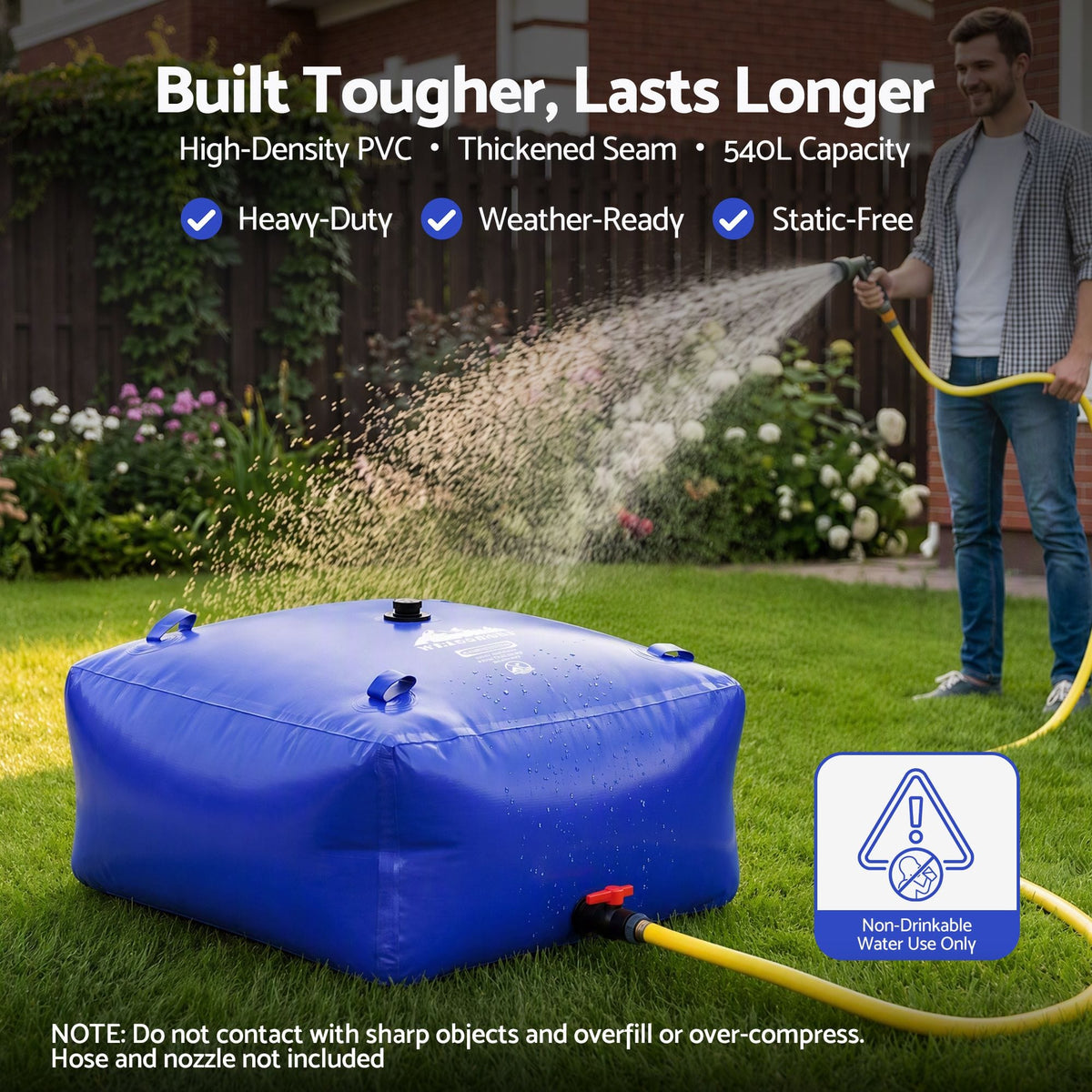 Alona.com.au Outdoor Recreation > Camping > Camping Appliances Weisshorn 540L Water Bladder Bag Portable Large Storage Tank Container Camping Outdoor