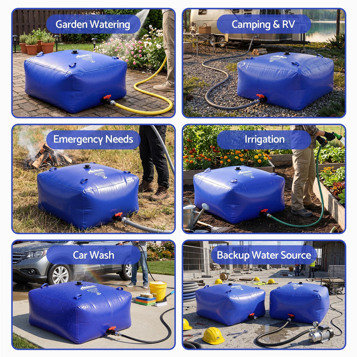 Alona.com.au Outdoor Recreation > Camping > Camping Appliances Weisshorn 540L Water Bladder Bag Portable Large Storage Tank Container Camping Outdoor