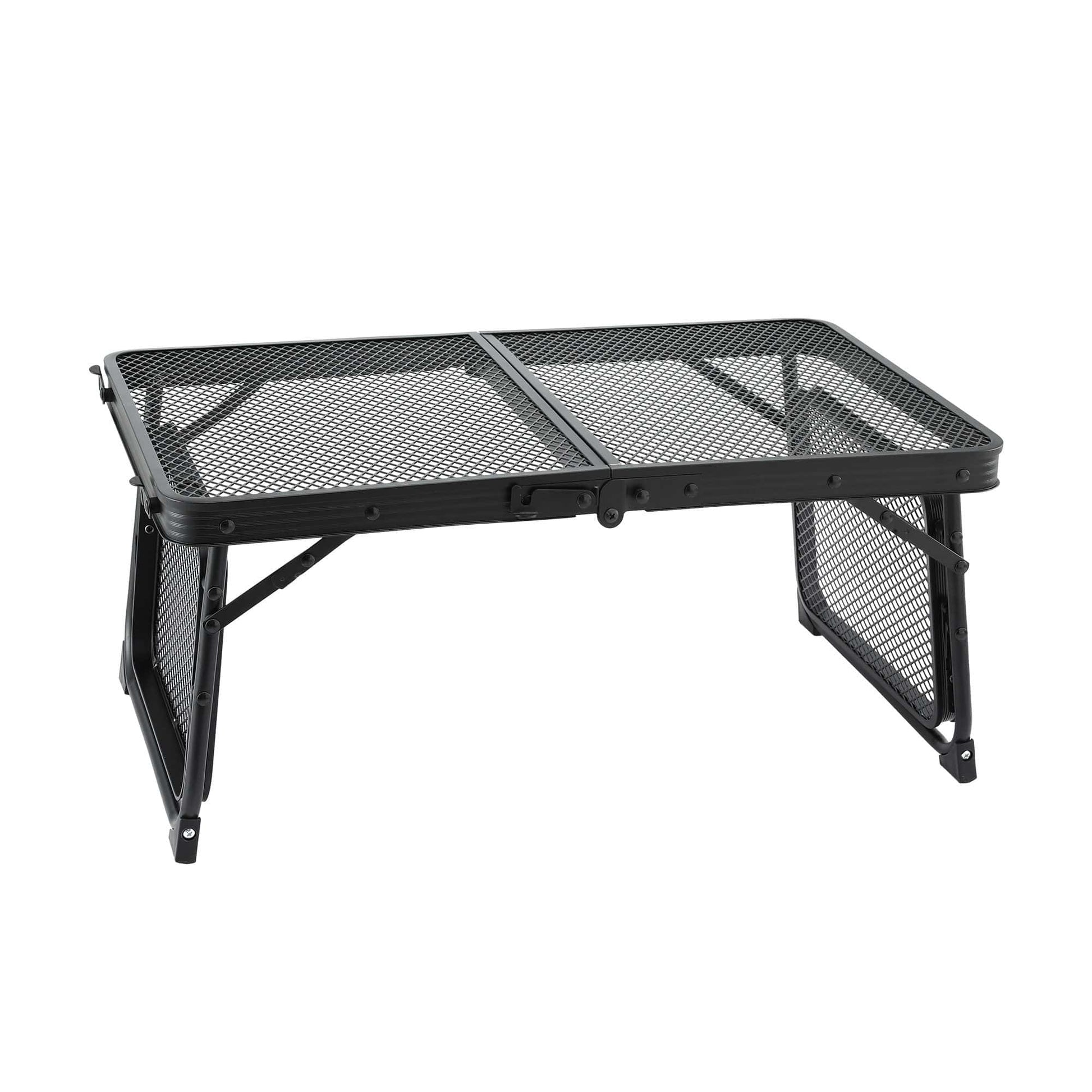 Alona.com.au Outdoor Recreation > Camping > Camping Appliances Weisshorn Camping Table Mesh Desktop Lightweight Portable Outdoor Folding Grill Desk