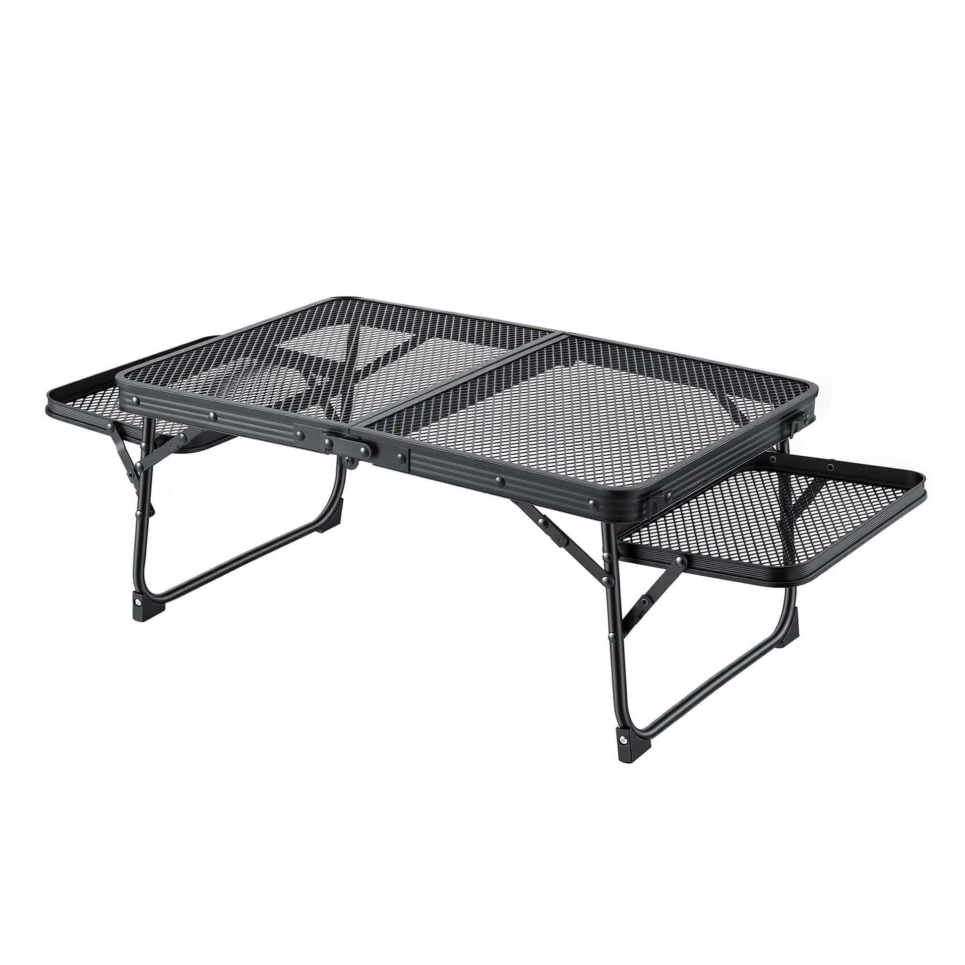 Alona.com.au Outdoor Recreation > Camping > Camping Appliances Weisshorn Camping Table Mesh Desktop Lightweight Portable Outdoor Folding Grill Desk