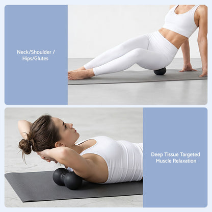 Alona.com.au Outdoor Recreation > Camping > Inflatable Mattresses Everfit Foam Roller Set 4 in 1 Grid High Density Massager for Deep Tissue Trigger Point Myofascial Release Back Pain Muscle Recovery Gym Home Fitness Equipment with Storage Bag Supports 150kg