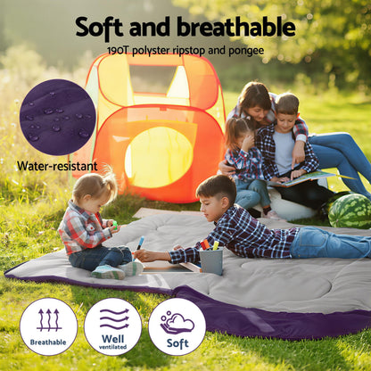 Alona.com.au Outdoor Recreation > Camping > Sleeping Bags Weisshorn Sleeping Bag Single 213cm Thermal Camping Hiking Pink