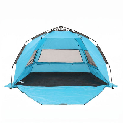 Alona.com.au Outdoor Recreation > Camping > Tents Weisshorn Beach Tent 3-4 Person Pop Up Sun Shade UPF 50 Automatic Outdoor Blue