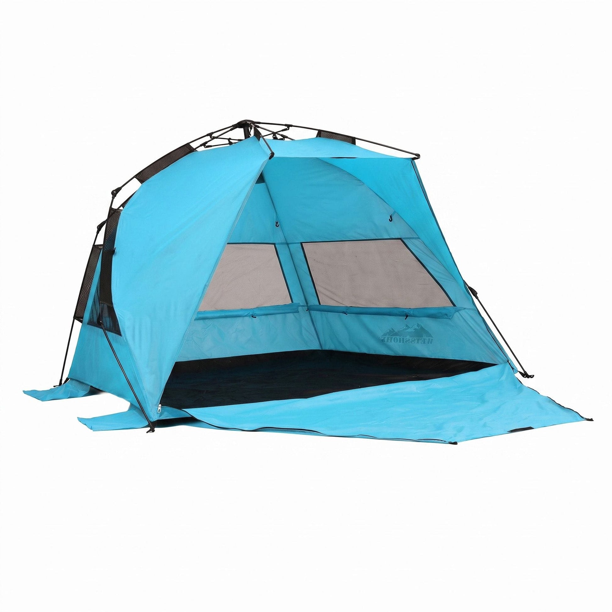 Alona.com.au Outdoor Recreation > Camping > Tents Weisshorn Beach Tent 3-4 Person Pop Up Sun Shade UPF 50 Automatic Outdoor Blue