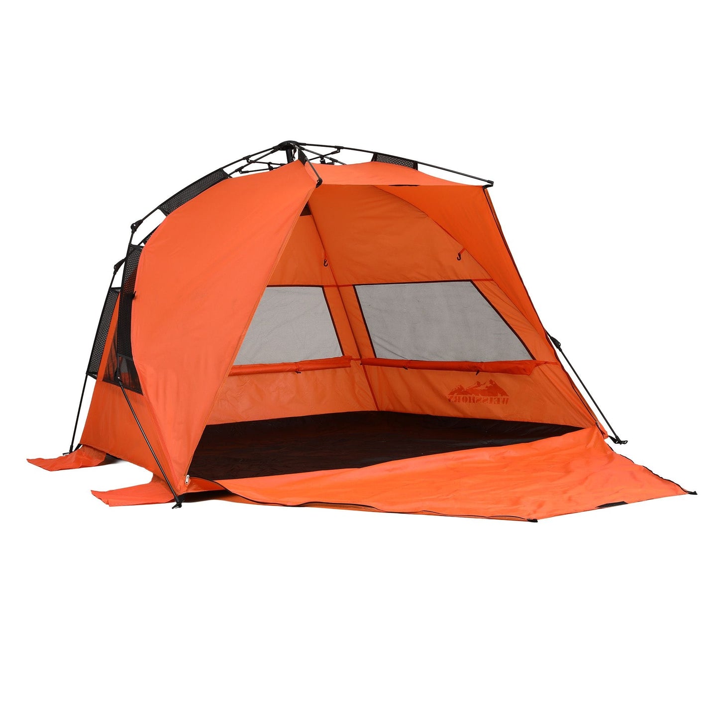 Alona.com.au Outdoor Recreation > Camping > Tents Weisshorn Beach Tent 3-4 Person Pop Up Sun Shade UPF 50 Automatic Outdoor Orange
