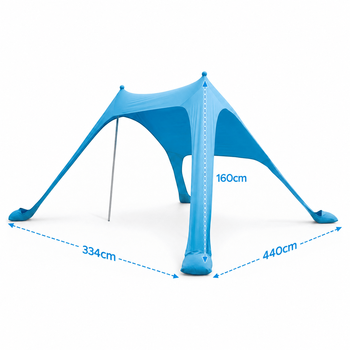 Alona.com.au Outdoor Recreation > Camping > Tents Weisshorn Camping Tent Beach Tent Canopy Sun Shelter Portable Blue