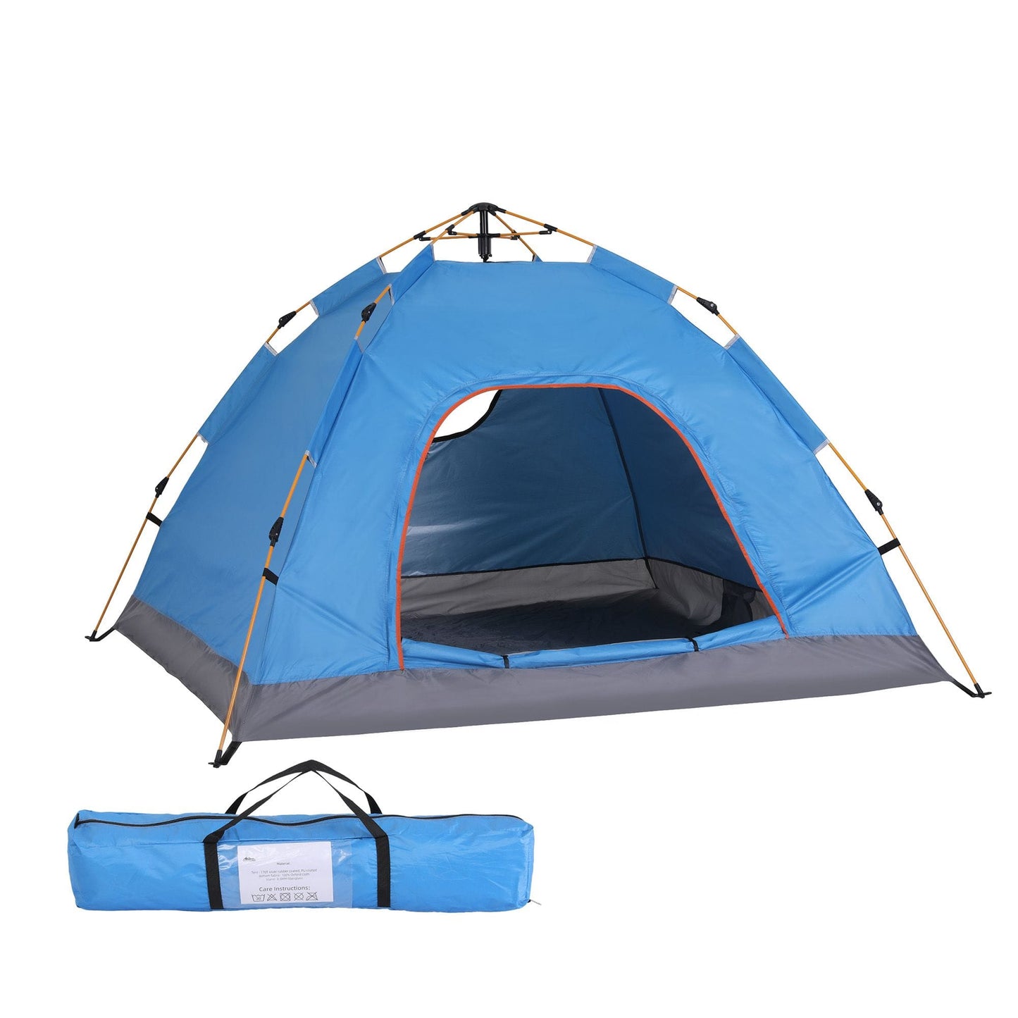 Alona.com.au Outdoor Recreation > Camping > Tents Weisshorn Camping Tent Instant Tent Pop up 2 Person Outdoor Hiking Tents Hiking Blue