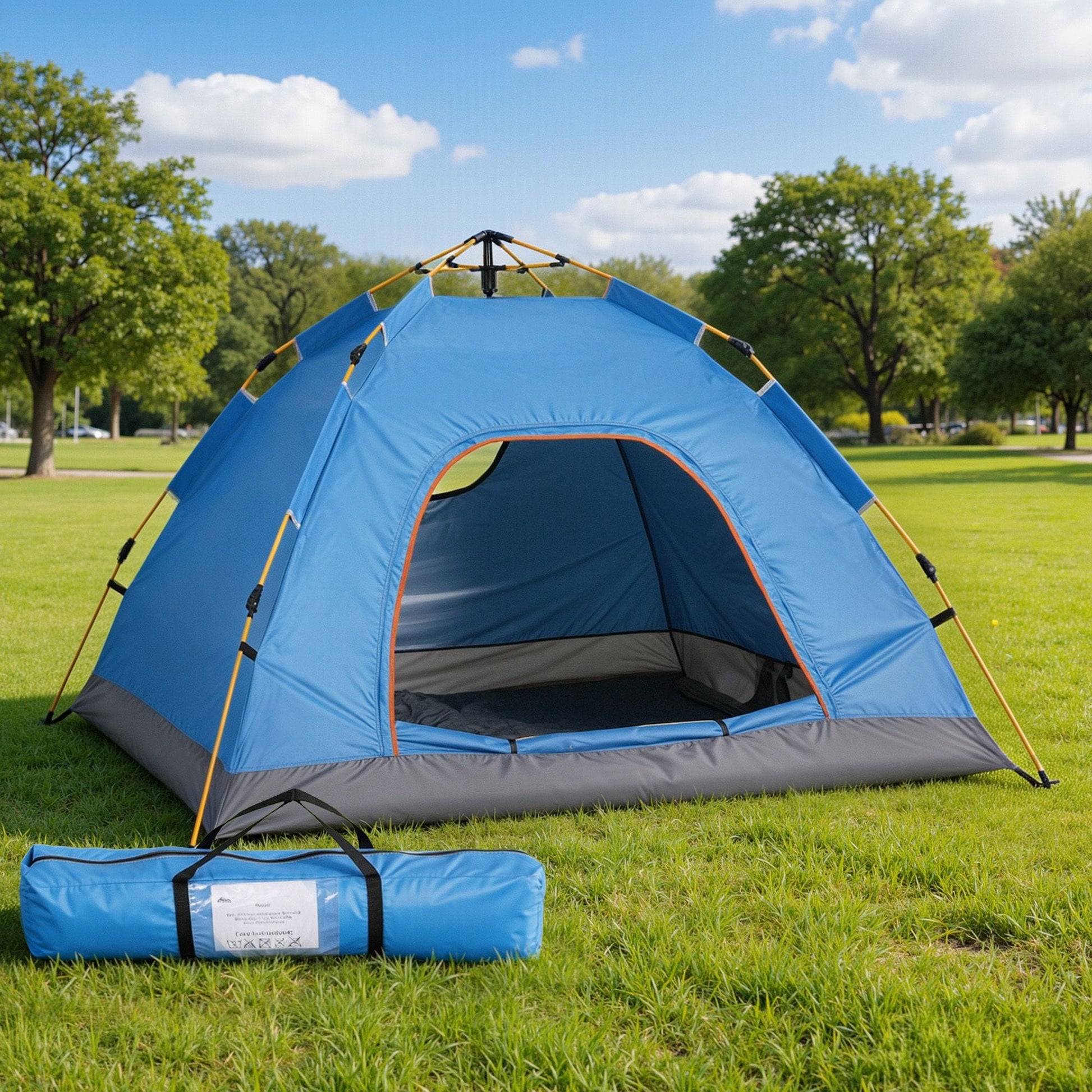 Alona.com.au Outdoor Recreation > Camping > Tents Weisshorn Camping Tent Instant Tent Pop up 2 Person Outdoor Hiking Tents Hiking Blue