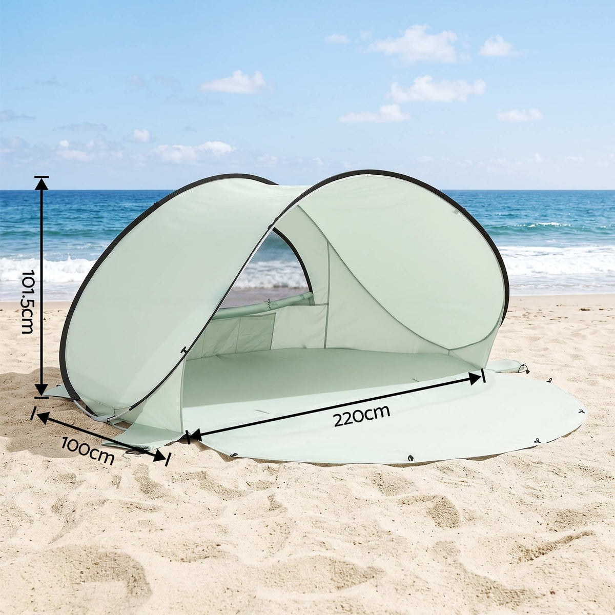 Alona.com.au Outdoor Recreation > Camping > Tents Weisshorn Pop Up Beach Tent UPF 50+ Sun Shade Shelter 2-3 Person Camping