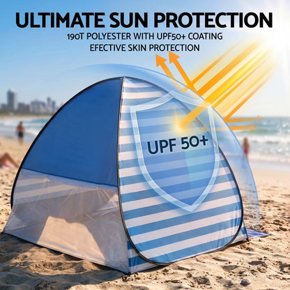 Alona.com.au Outdoor Recreation > Camping > Tents Weisshorn Pop Up Beach Tent UPF50+ Sun Shade 2-3 Person Lightweight