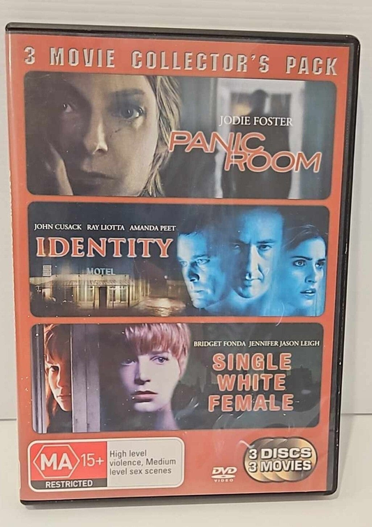 Alona.com.au Panic Room - Identity - Single White Female DVD, 2006, - 3 Discs - Region 4