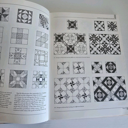 Alona.com.au Patchwork By Helen Fairfield, Seamed Mosaic Siminole Suffolk Puffs, 1990